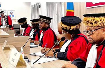 Une vue des membres de la Cour constitutionnelle. 