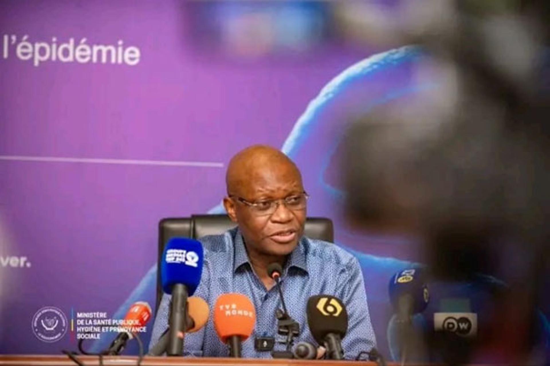 Le ministre de la Santé publique, Samuel Roger Kamba. 