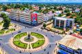 Une vue aérienne du Rond-Point Immokasaï, au centre-ville de Kananga, province du Kasaï-Central. Photo droits tiers