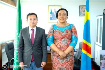 Le diplomate chinois reçoit les assurances du gouvernement congolais pour la sécurité de tous les chinois sur terrain.