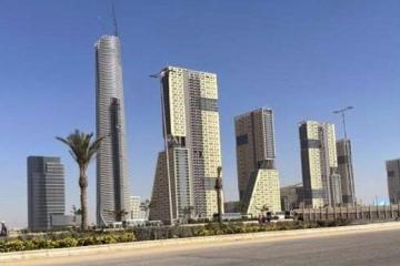 Vue d'une partie de la nouvelle capitale administrative du  Caire