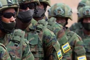Des soldats rwandais.
