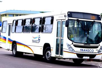 Vue d'un bus Transco. 