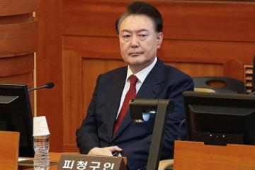 Yoon Suk Yeol au procès en destitution. 