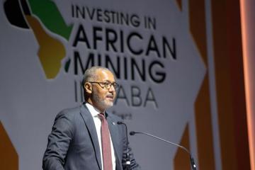 le ministre congolais des Mines, Kizito Pakabomba,.