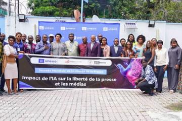 Vue des professionnels des médias qui ont participé à l'atelier.