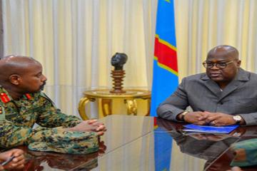 Félix Tshisekedi et le Général Muhoozi 