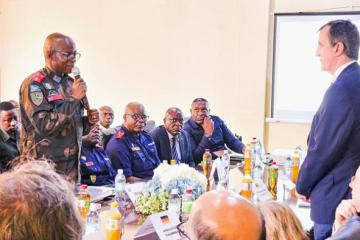 Le gouverneur militaire du Nord-Kivu devant une représentativité de l'UE à Beni.