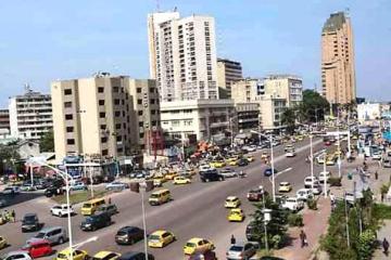 Une vue de la ville de Kinshasa.