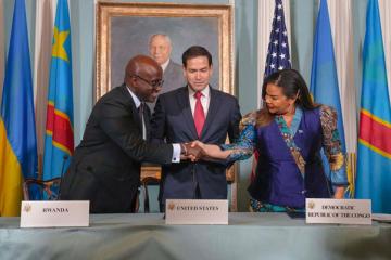 En juin 2025, à Washington, la signature de l'accord