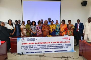 Les élus locaux formés par cafco sur l'élaboration des projets de développements. 