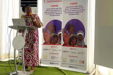 Mme Mimy Mopunga présente la situation de SSR en RDC.
