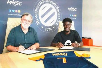Nathanaël Mbuku prêté à Montpellier par Dinamo Zagreb. PHOTO droits tiers 