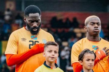 Arthur Masuaku et Noah Sadiki lors du stade des Léopards de la RDC à Orléans. Photo droits tiers