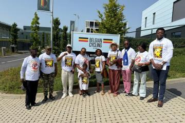 Les membres du Collectif des associations de la diaspora congolaise de Belgique, hier à Tubize. Photo droits tiers 