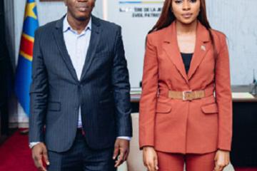 Emie Kutino a reçu le ministre honoraire Yves Bunkulu
