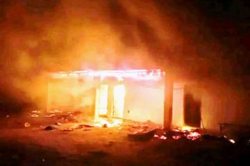 Incendie barrage de Katende