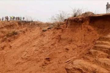 Un site minier à Tshikapa, dans la province du Kasaï.  