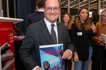 L’ex-Président français François Hollande, invité spécial du Club de l’Hémicycle. Ph. droits tiers