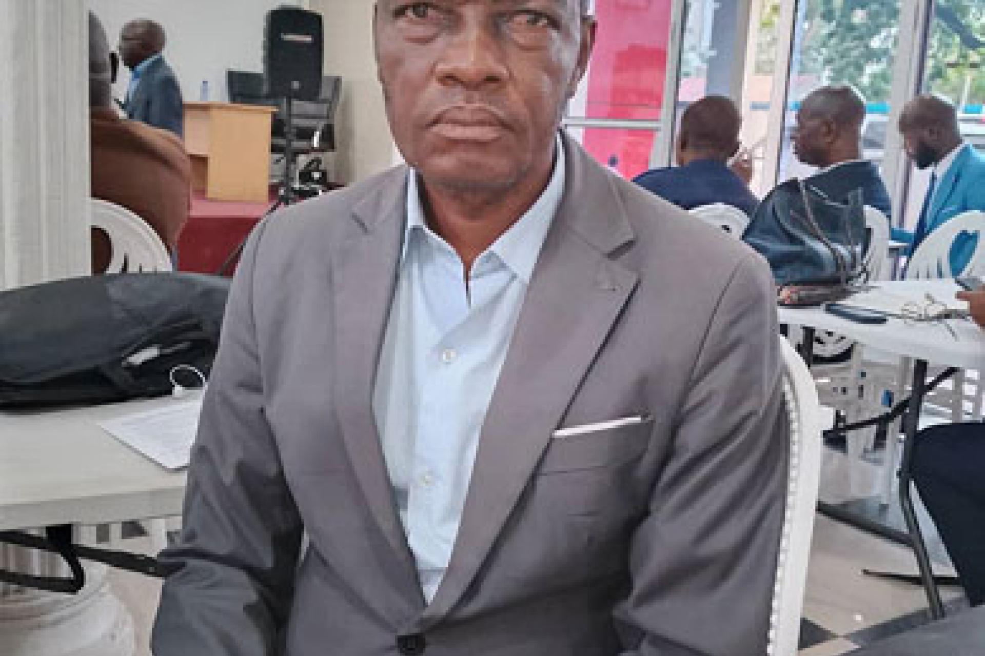 L'expert en protection des consomateurs et président de l'Asconi et président Patrice Musoko. Photo droits tiers