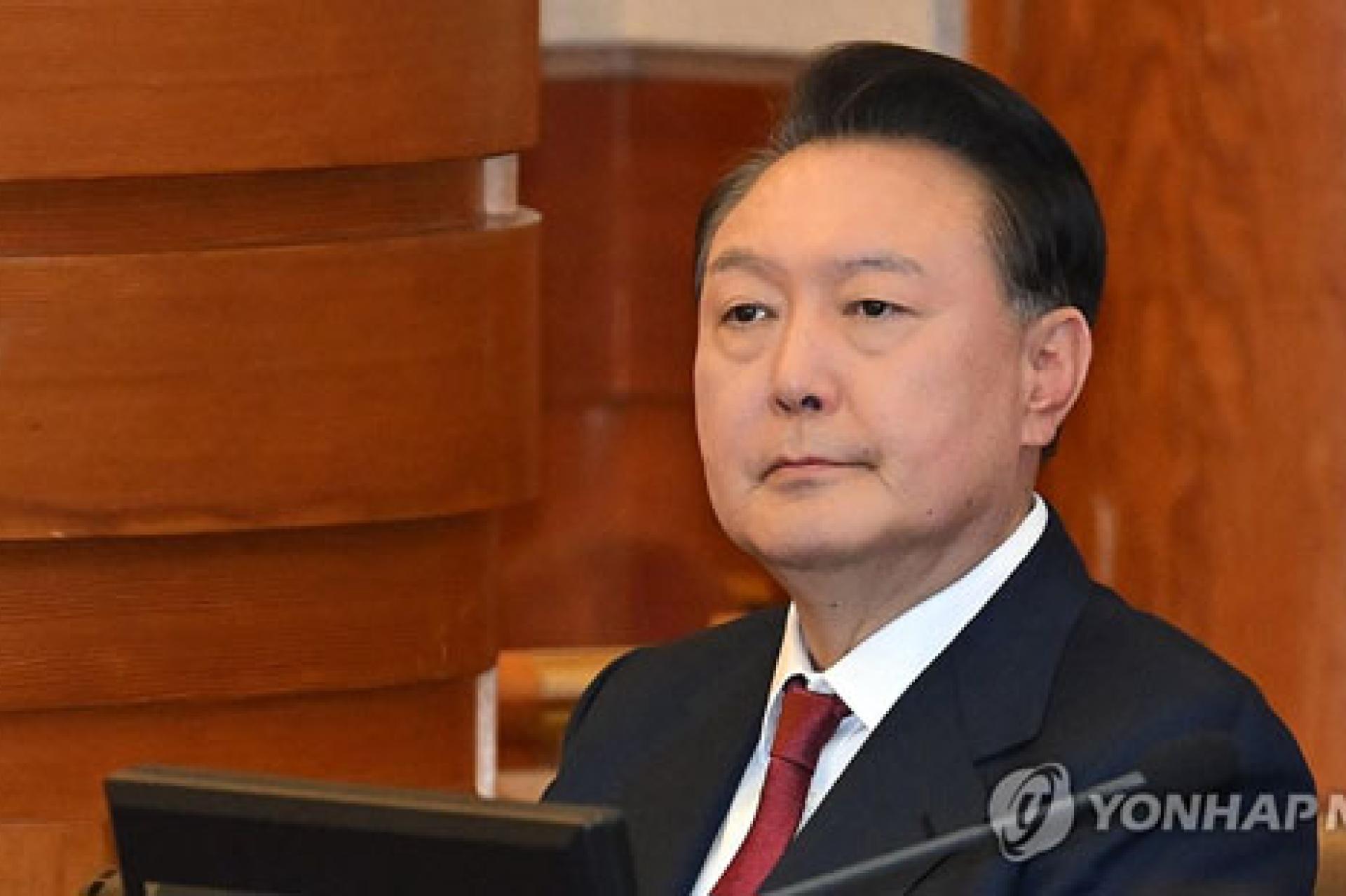 Le président Yoon Suk Yeol, actuellement en détention provisoire. Photo droits tiers