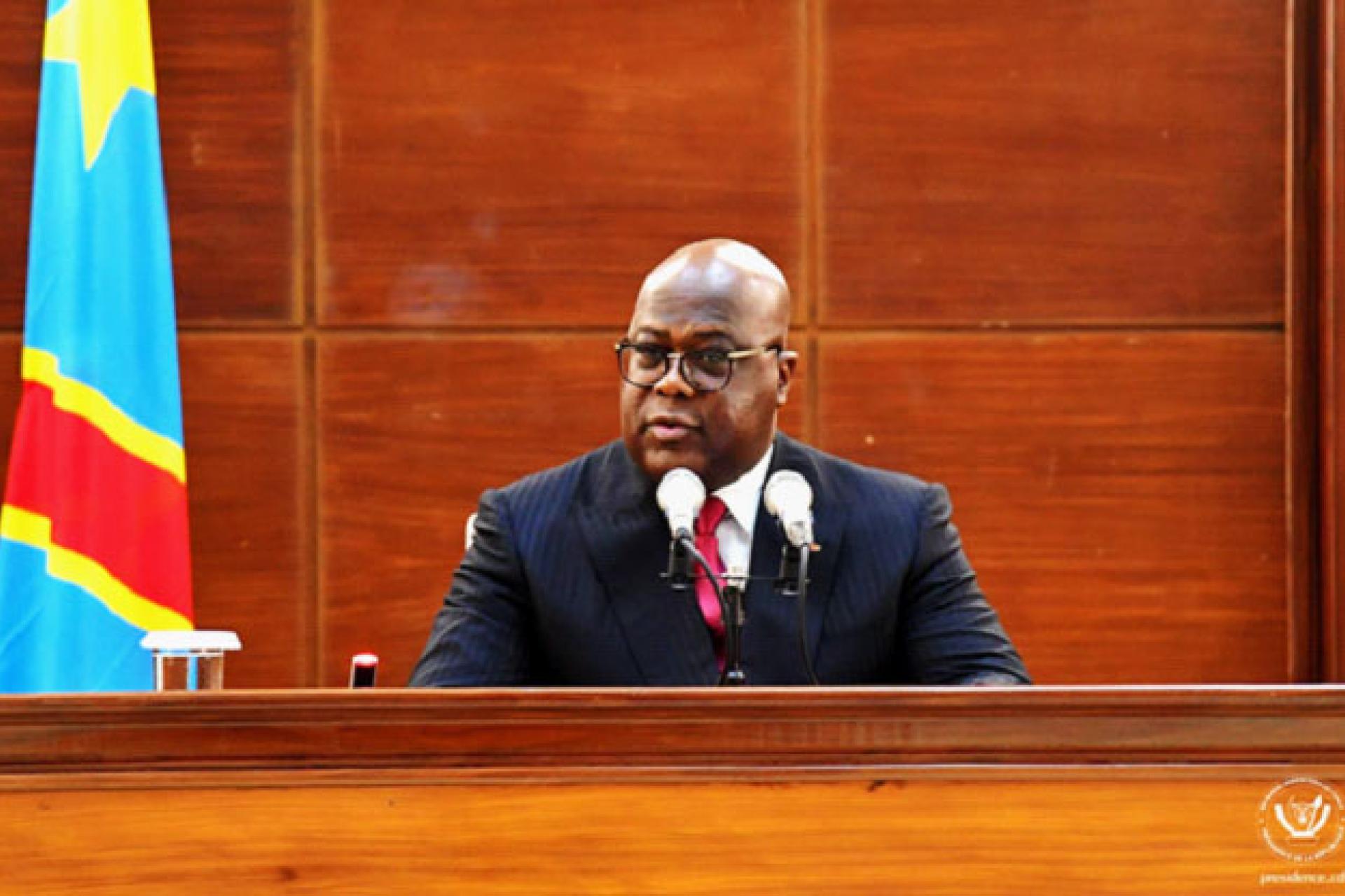 Lors des vœux diplomatiques, Tshisekedi accuse le M23 et dénonce les provocations de Kigali. Photo droits tiers