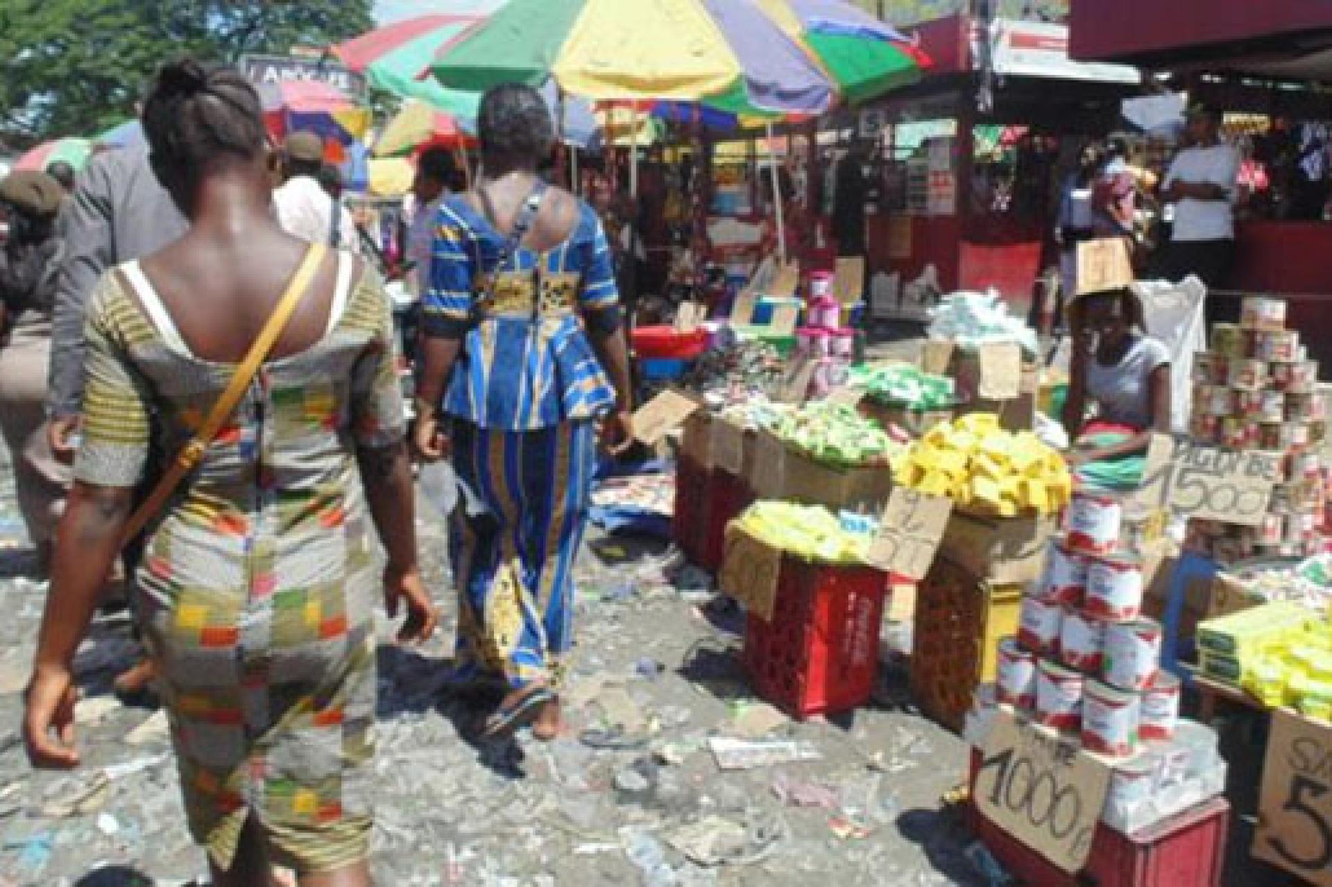 Vue du Marché central. 