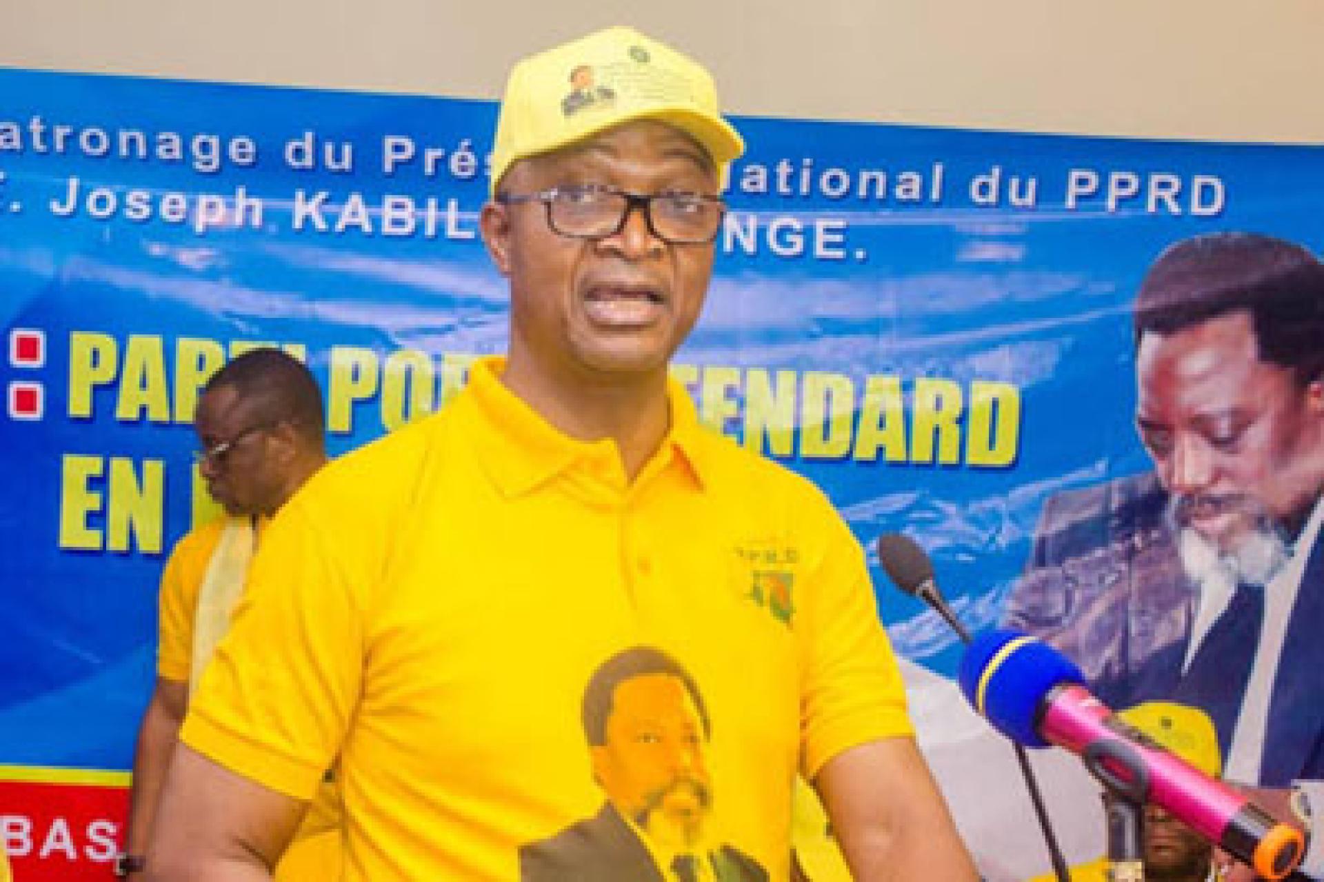 Emmanuel Shadary, secrétaire général du PPRD. 