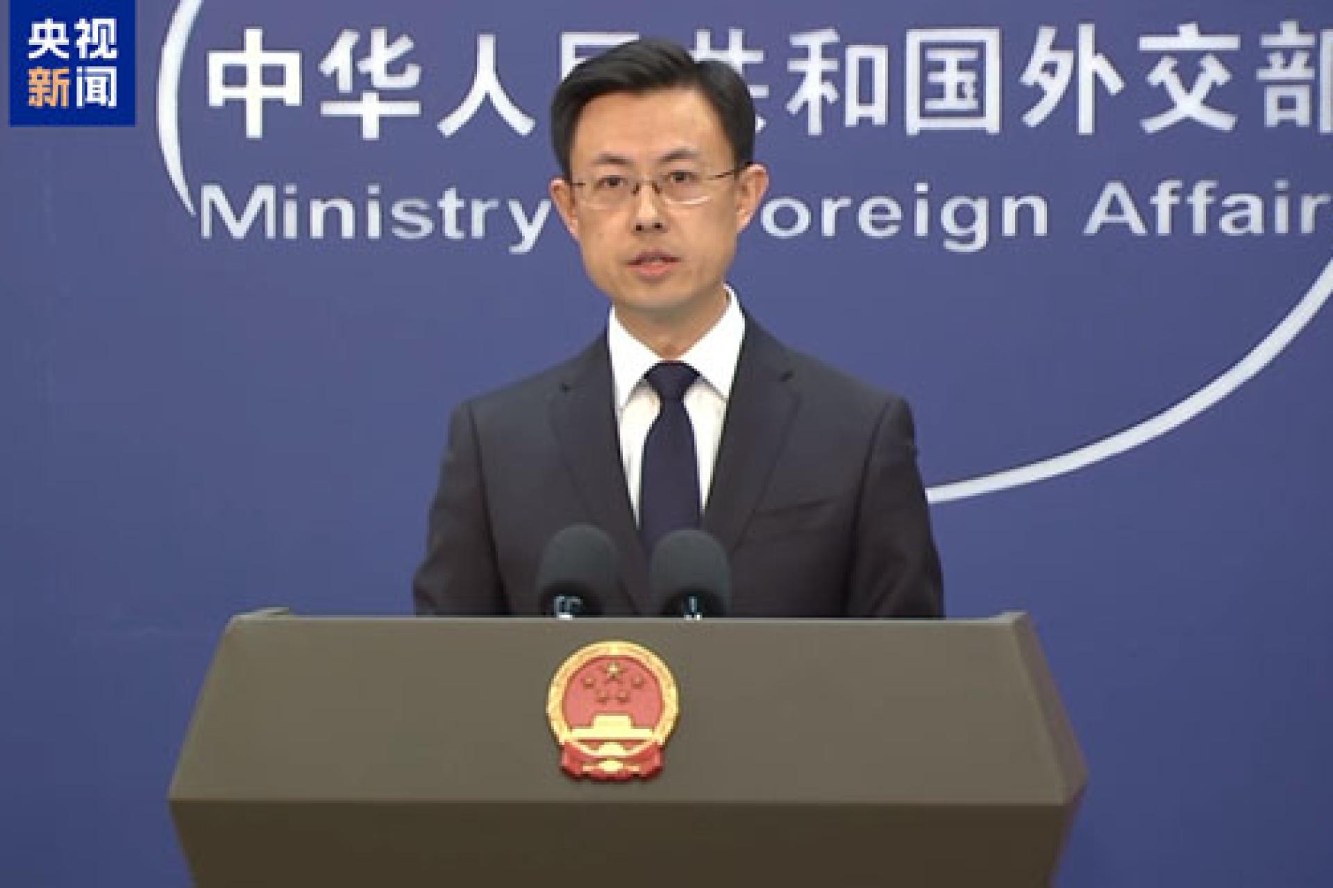 Guo Jiakun, porte-parole du ministère chinois des Affaires étrangères. 