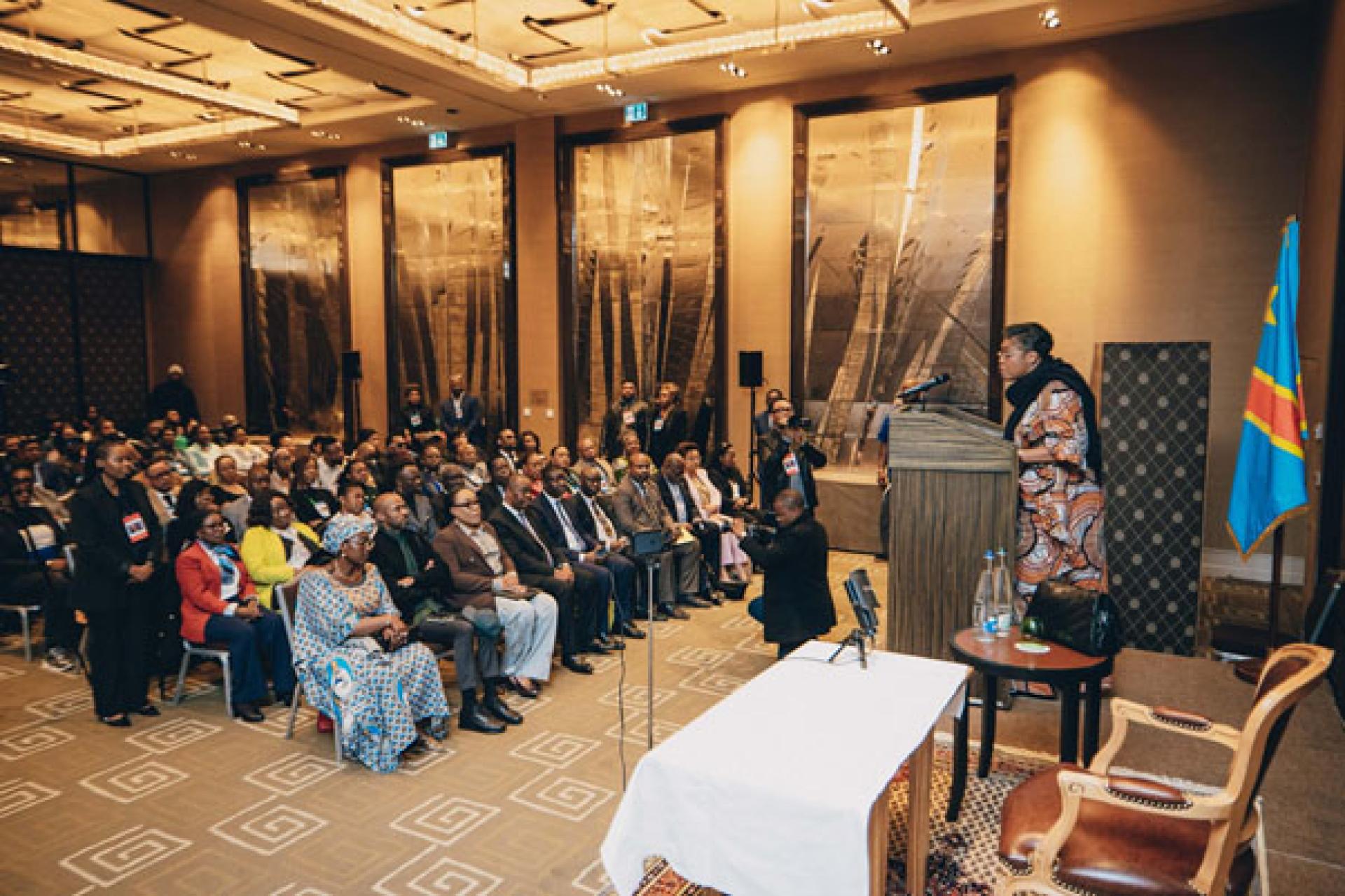 Judith Suminwa à Genève