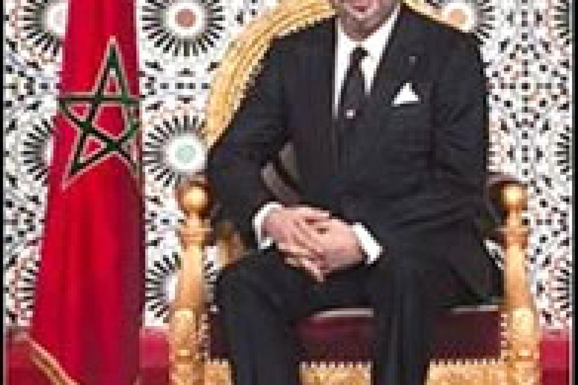 Le Roi Mohammed VI du Maroc. 
