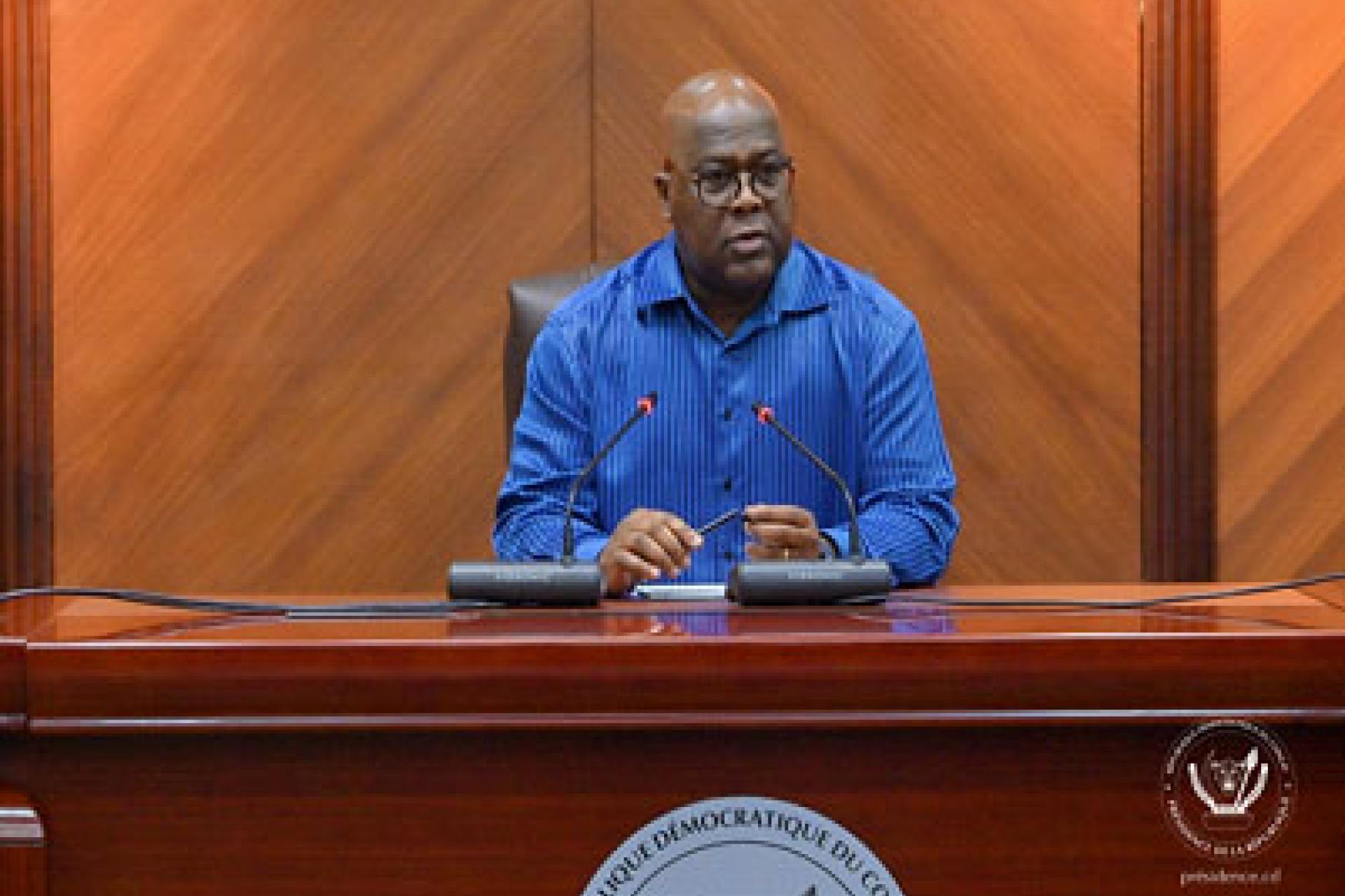 Le président Tshisekedi