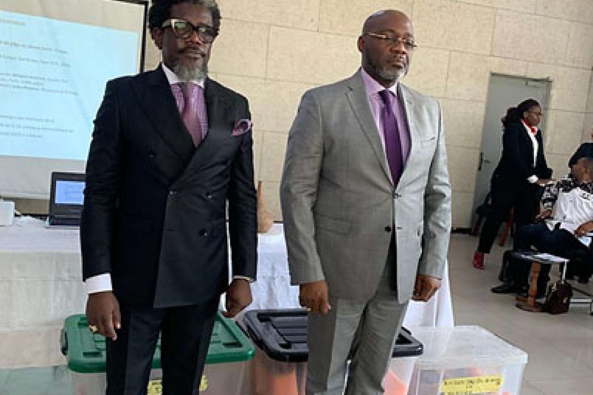 Les DG de l'ABA et de l'Institut national des Musées du Congo. Photo droits tiers