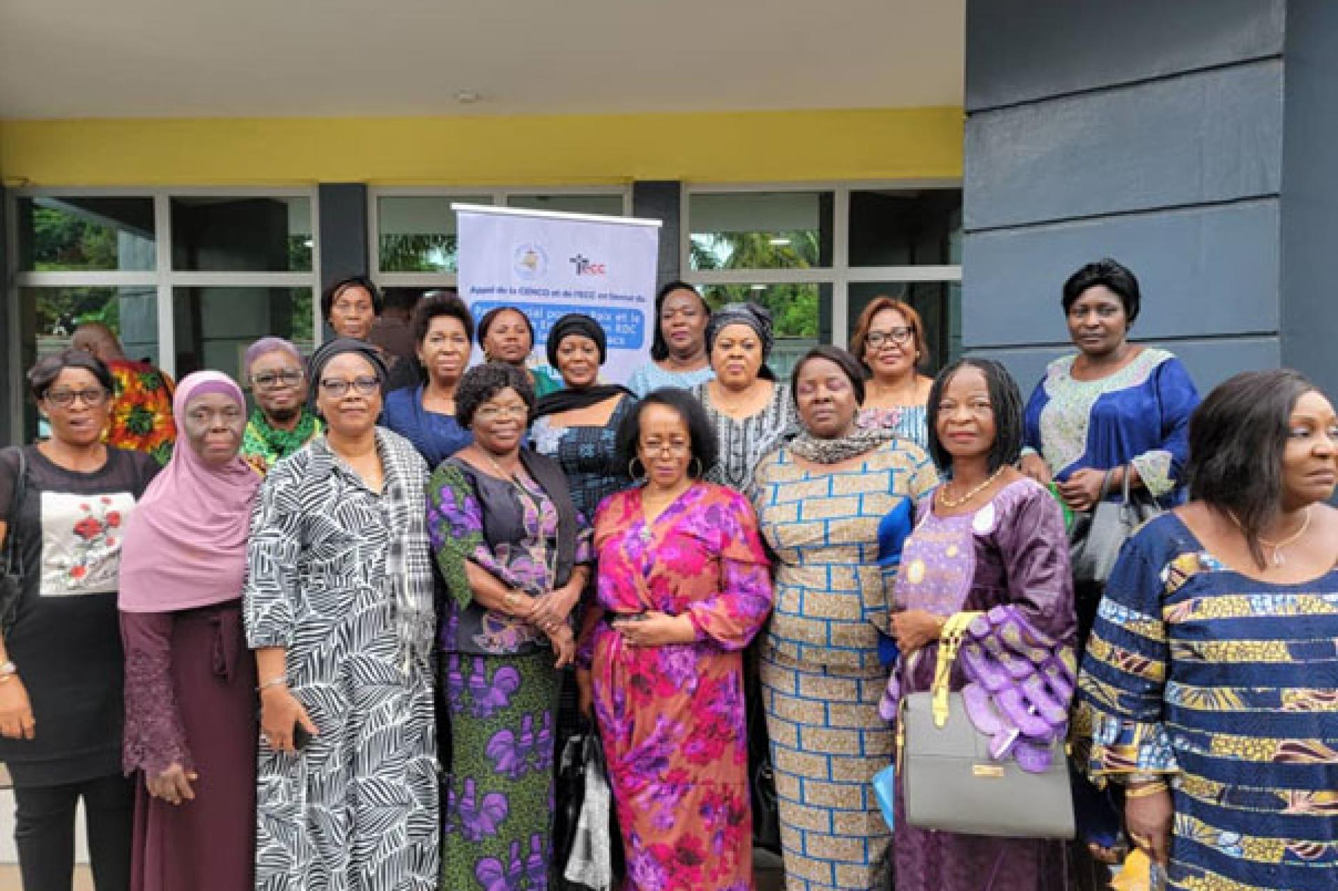 Vue de la délégation de CAFCO conduite par sa Directrice exécutive, Mme Grâce Lula. Photo droits tiers