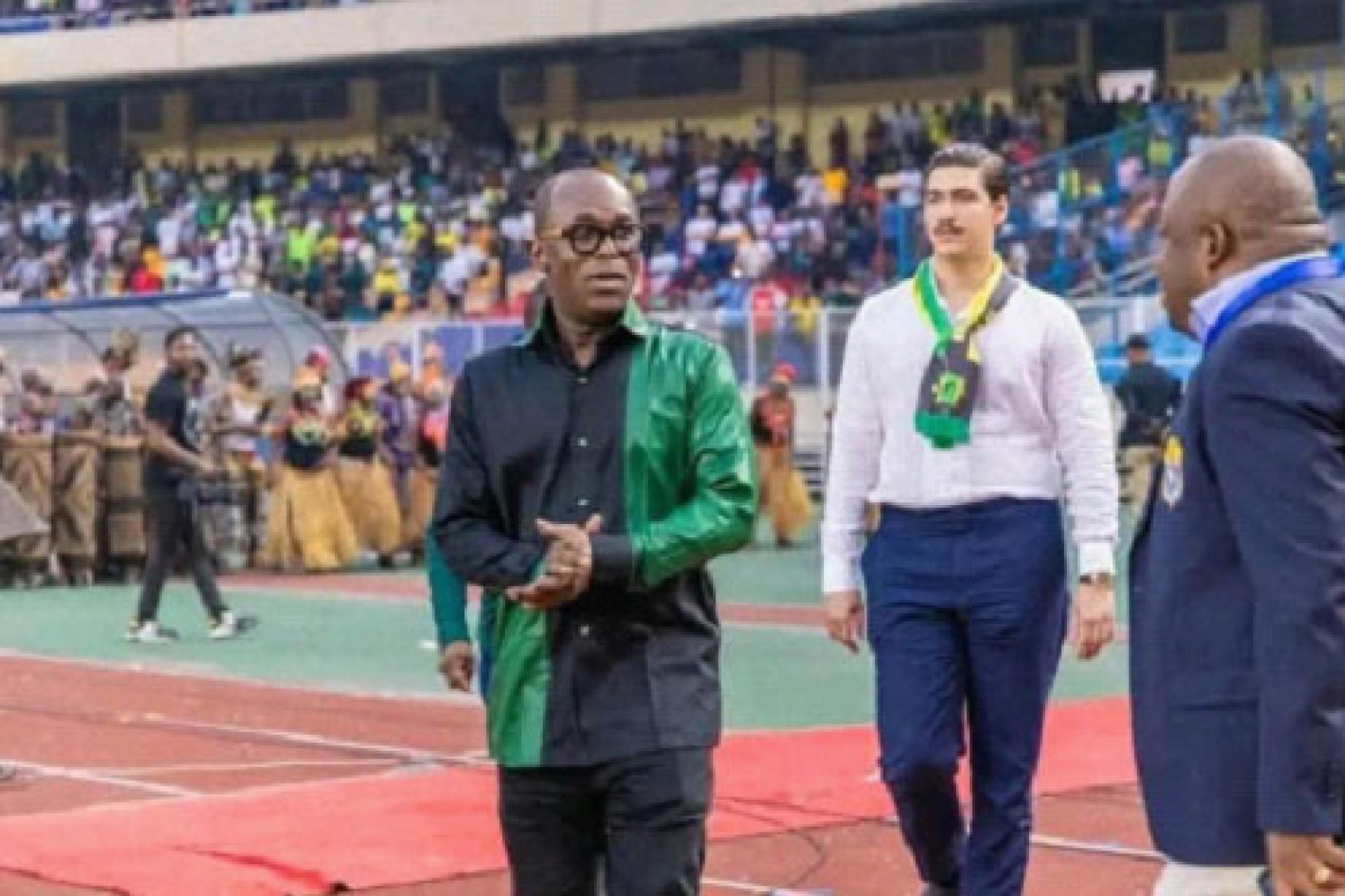 Amadou Diaby au stade des Martyrs.