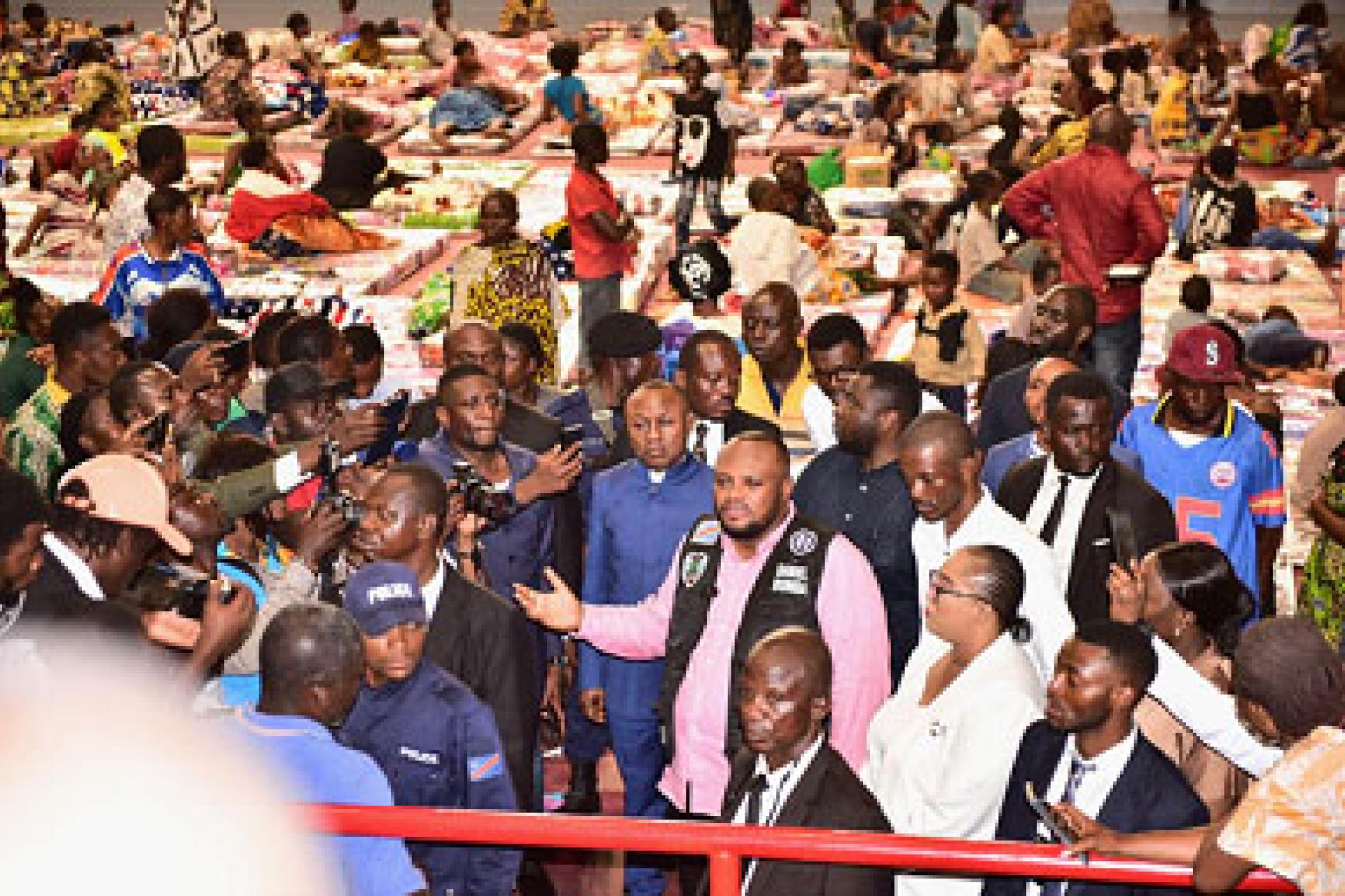 Daniel Bumba est allé évaluer personnellement les conditions de vie des plus de 2 000 sinistrés.