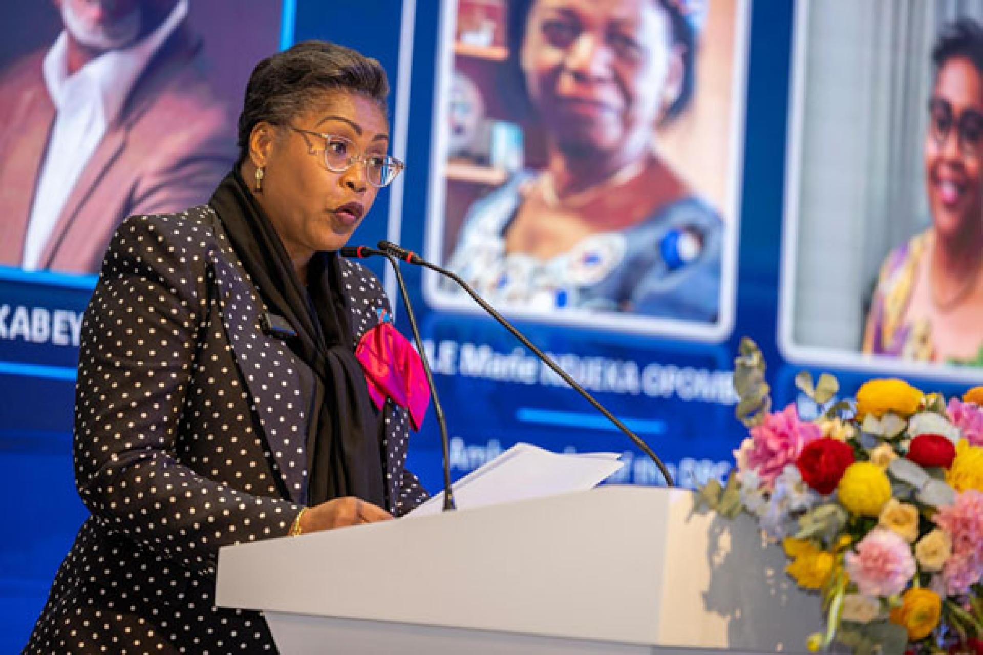 La Première Ministre Judith Suminwa.