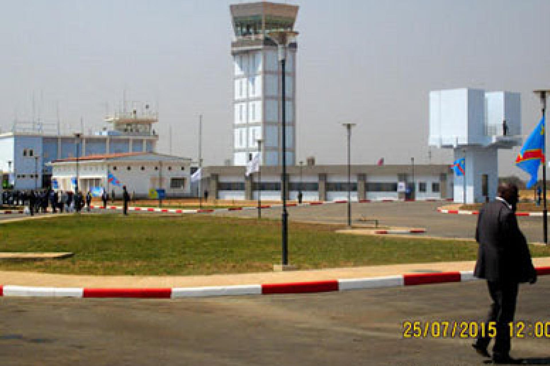 Aéroport international de Luano à Lubumbashi.