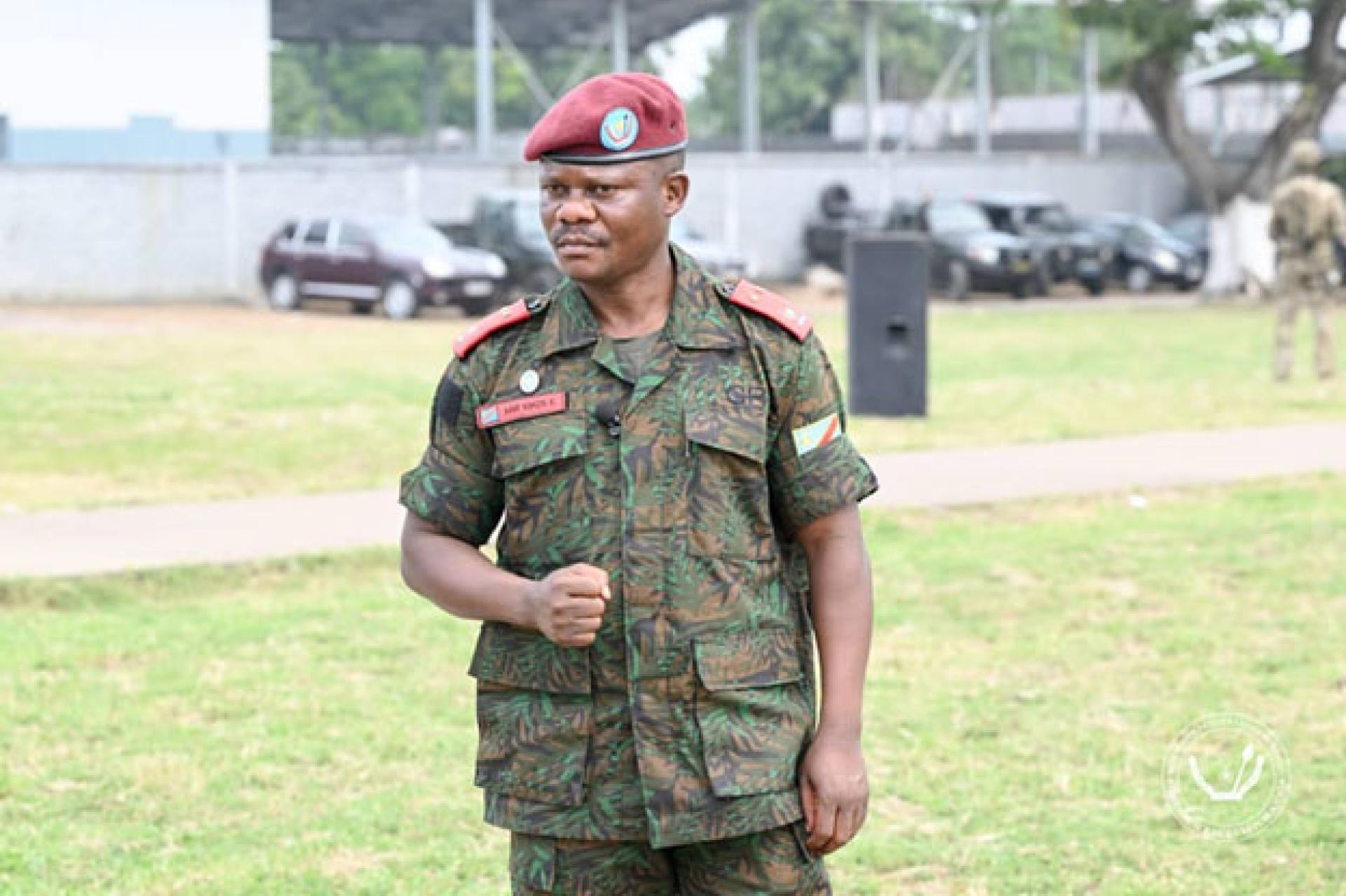 Le Commandant de la Garde Républicaine (GR), le Général-Major Ephraïm Kabi Kiriza. Photo droits tiers