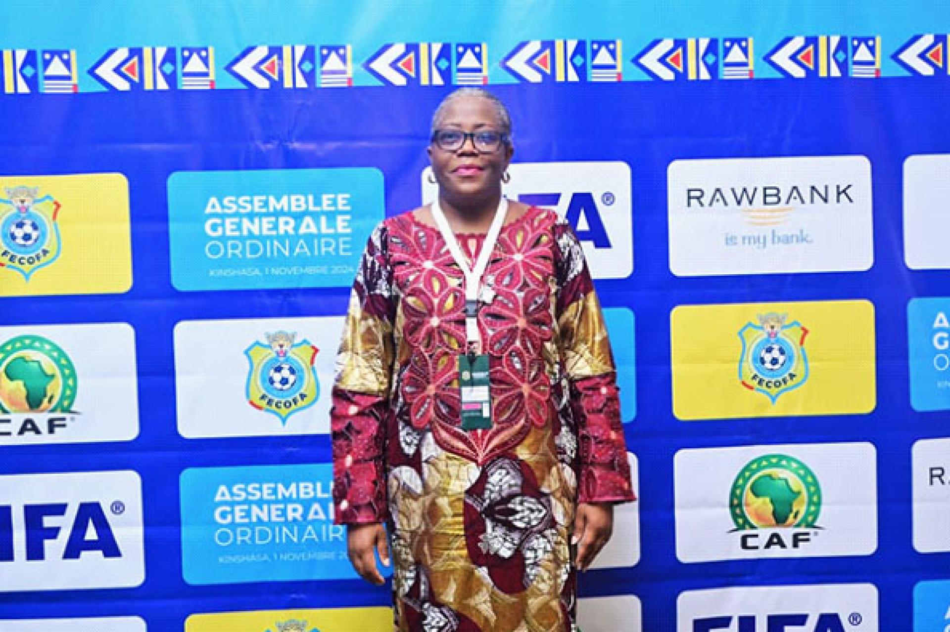 Me Belinda Luntadila Nzuzi, désormais  membre de la Commission de discipline de la Fifa. 