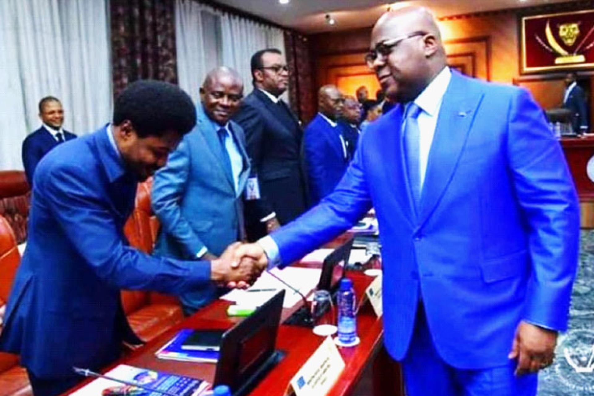 Constant Mutamba s'en va. Cependant, il reconnaît avoir marqué son bail au Garde des sceaux, par un sceau de Salomon. Photo droits tiers