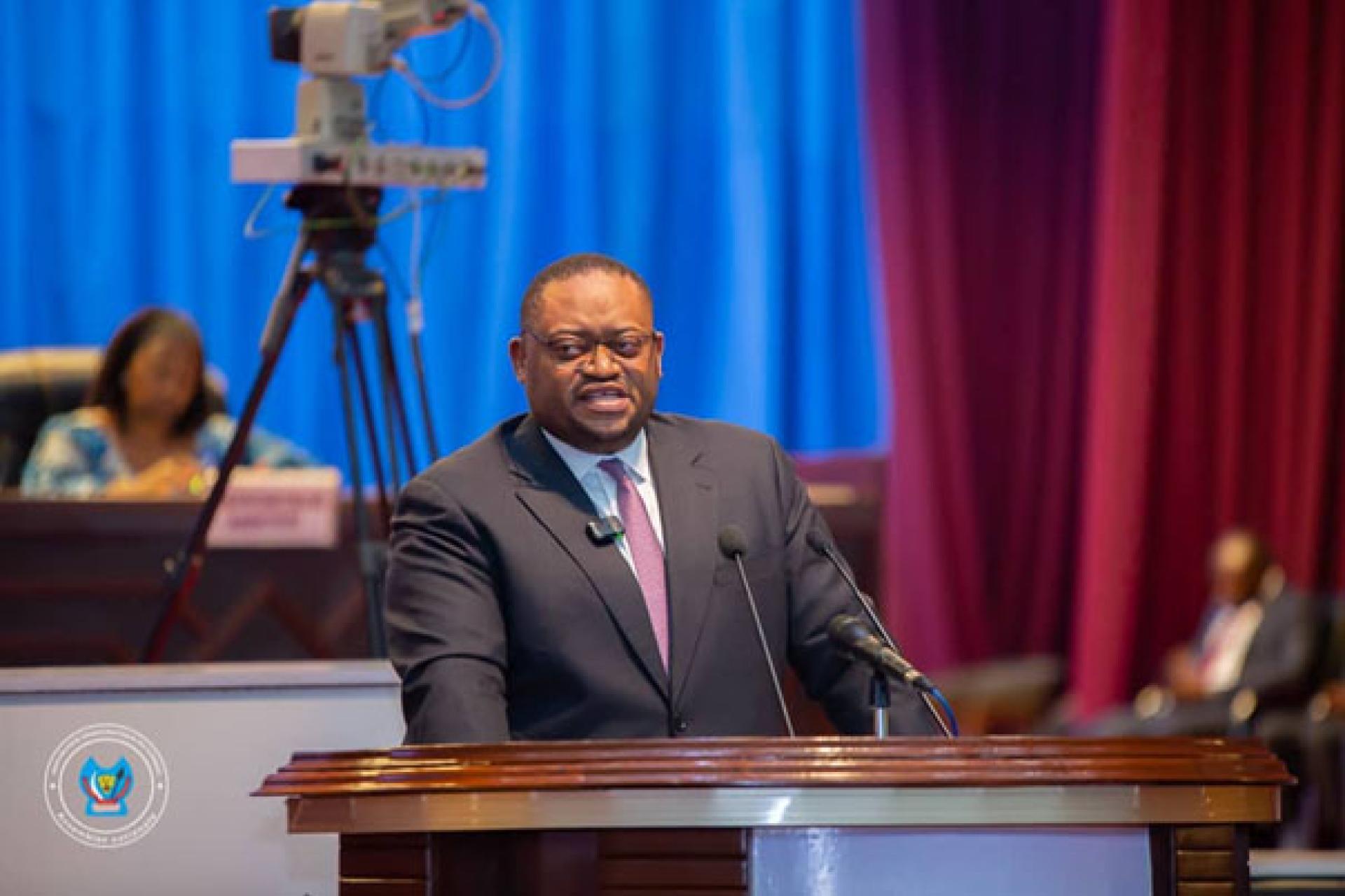 Le ministre des Finances, Doudou Fwamba Likunde. 