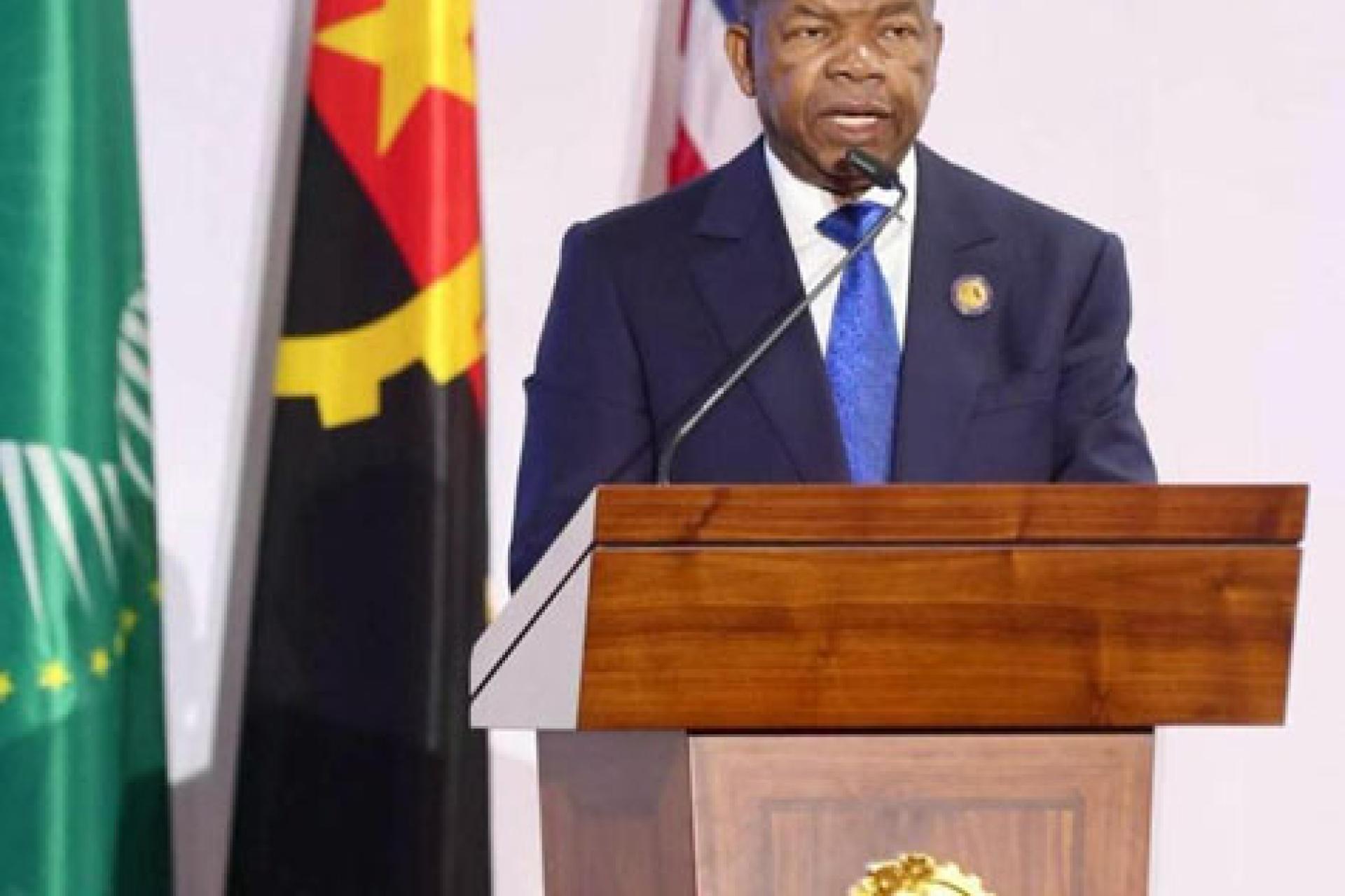 Le président angolais.