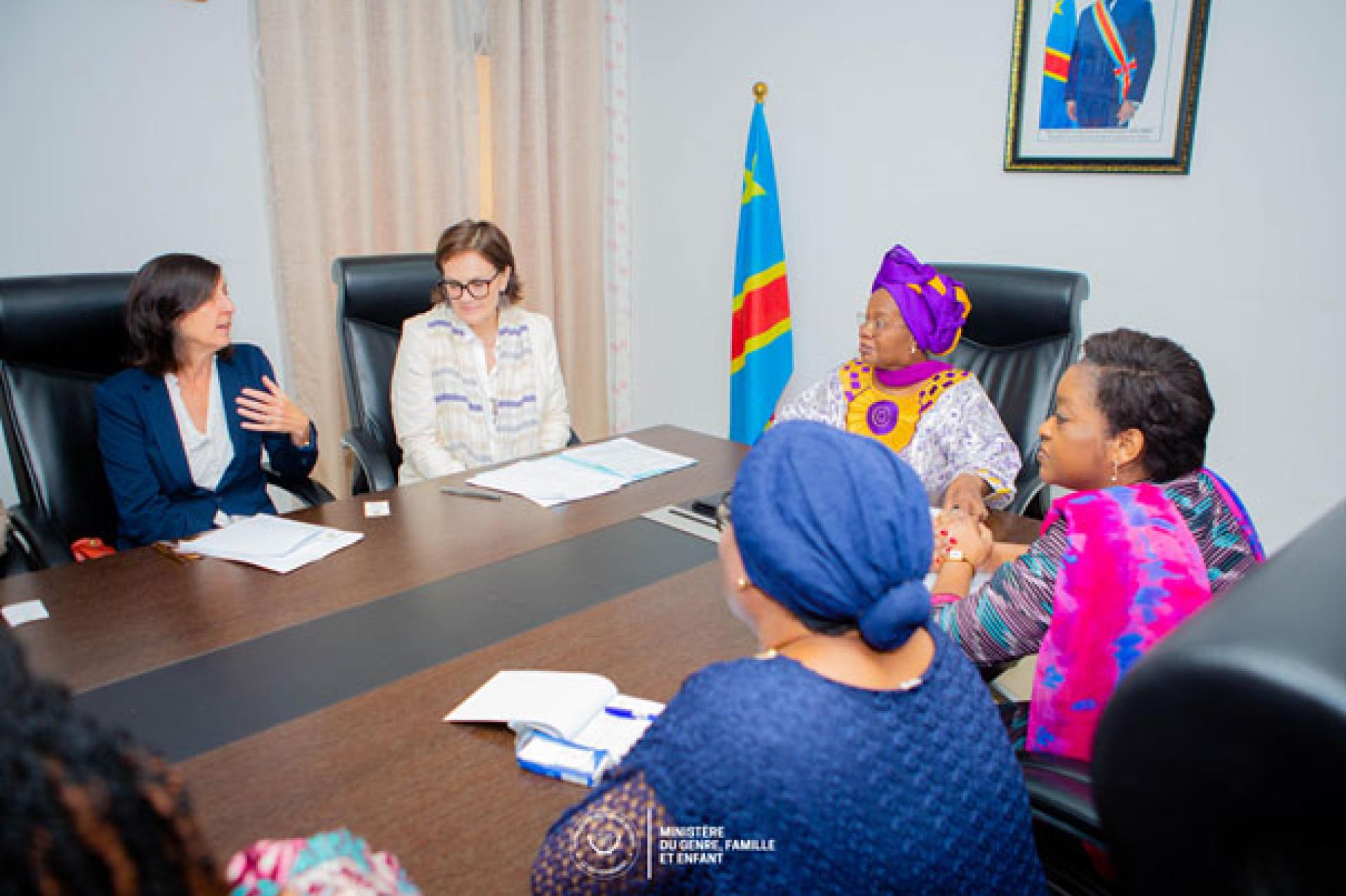 La ministre Léonnie Kandolo