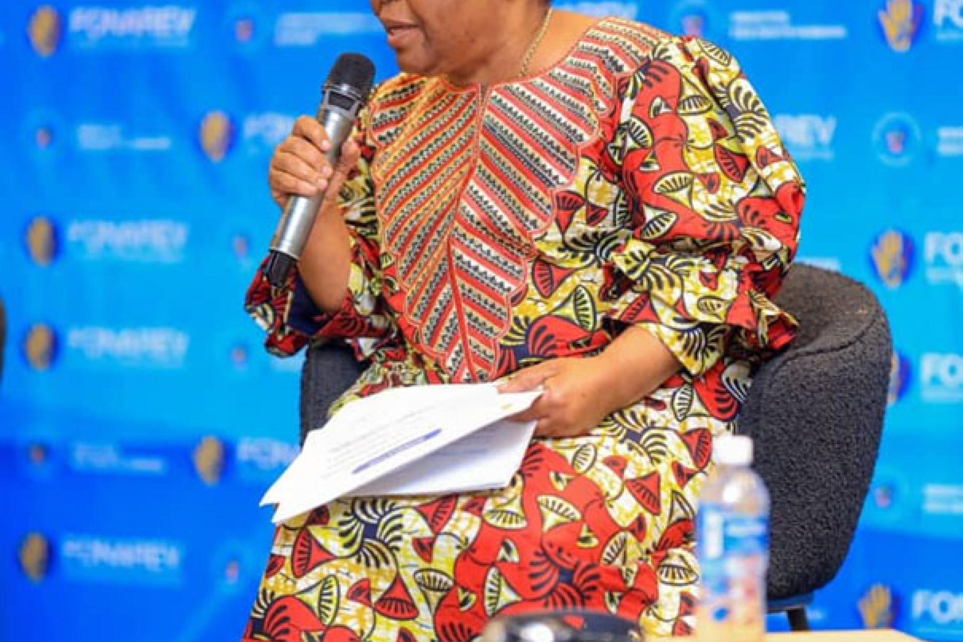 Mme Julienne Lusenge, point focal de la SFPS.