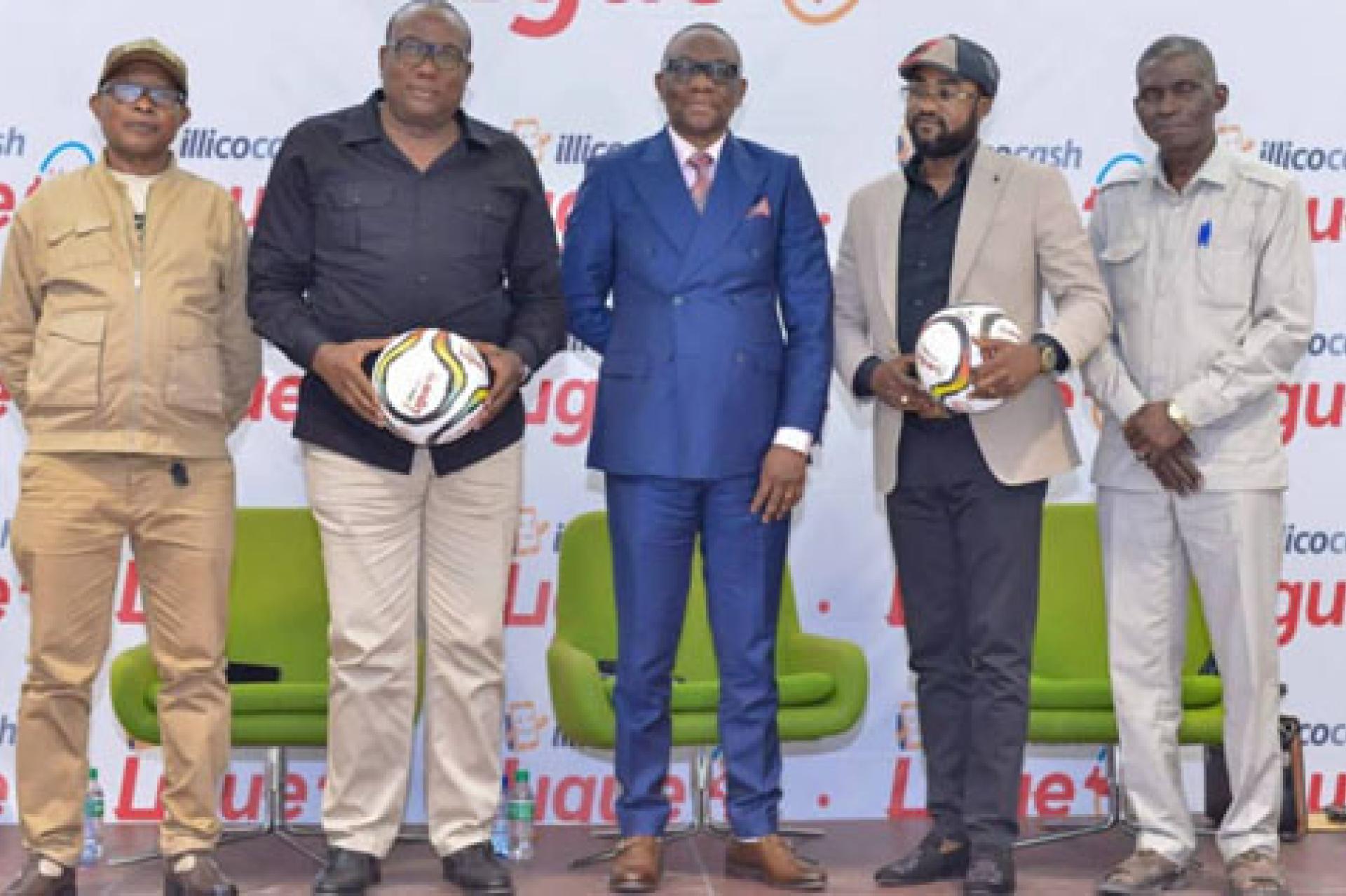 Renouvellement de contrat entre la Fecofa, la Ligue 1 et Illicocash. Photo droits tiers