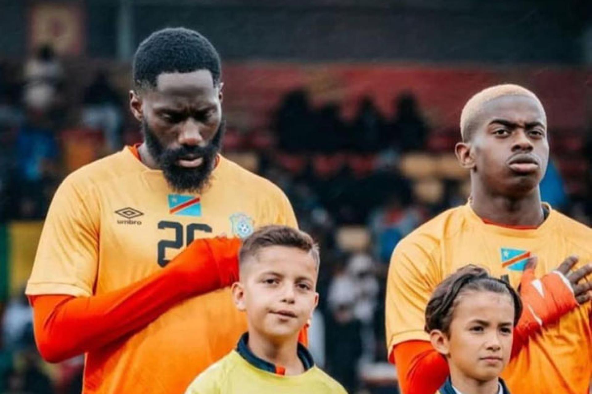 Arthur Masuaku et Noah Sadiki lors du stade des Léopards de la RDC à Orléans. Photo droits tiers