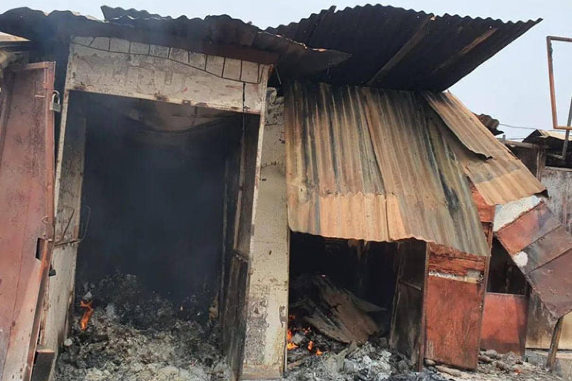 Débris incendie UPN