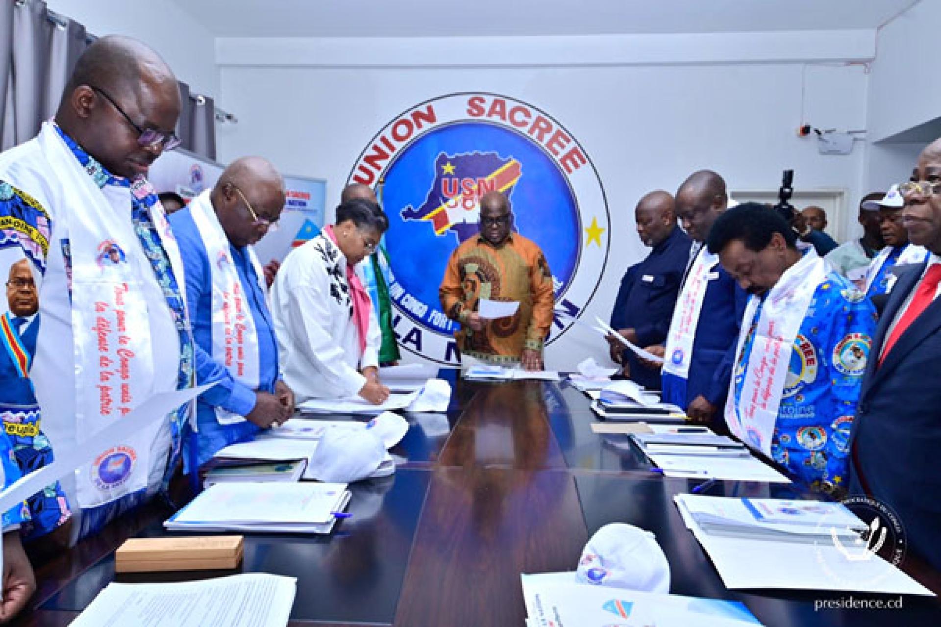  Le Présidium de l'Union sacrée annonce la réunion du 14 août pour valider les textes avant le Congrès. Photo droits tiers