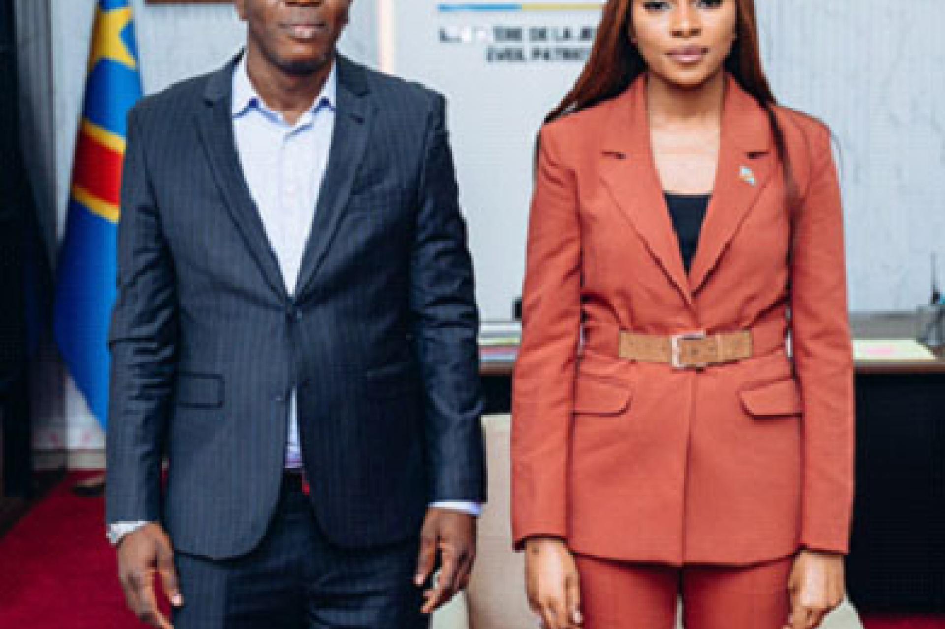 Emie Kutino a reçu le ministre honoraire Yves Bunkulu